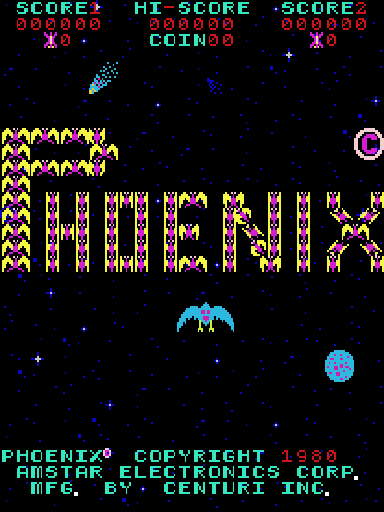Phoenix (Centuri, set 1) Title Screen